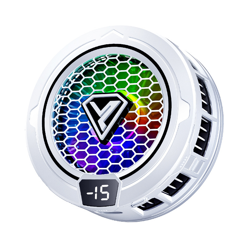 Picture of 2025 new SL49 mobile phone radiator semiconductor magnetic suction second gear cooling icing digital display live radiator