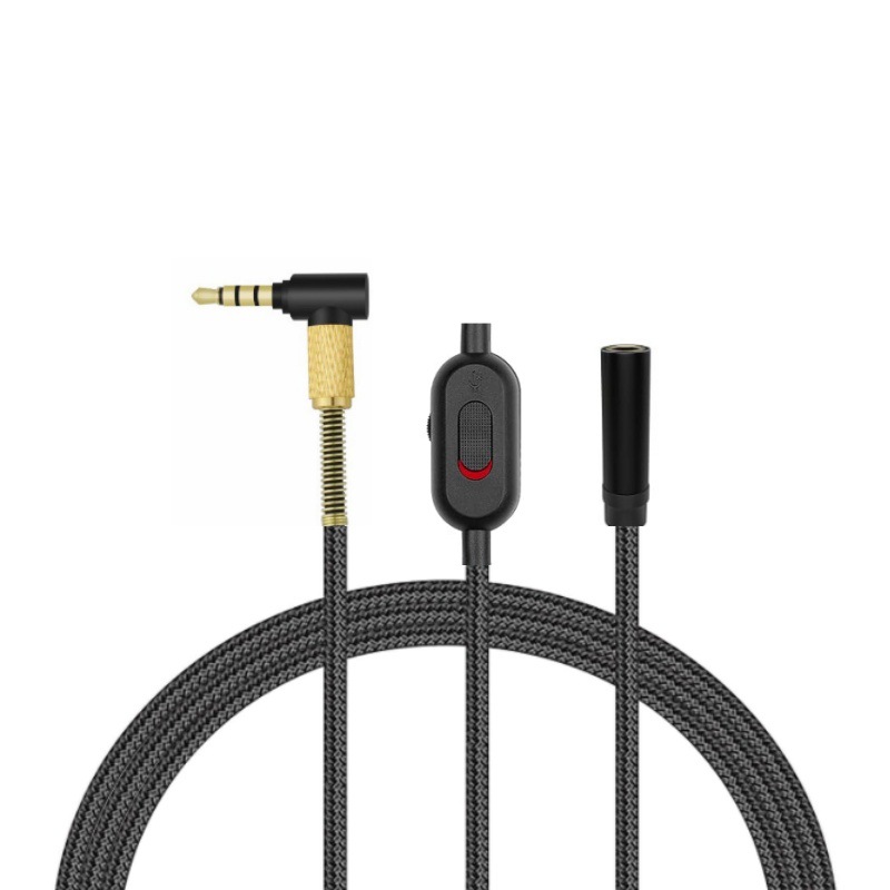 Picture of Headset extension cord to adjust the volume closed Mai open microphone audio cable 1000XM QC35 NC700 patch cord