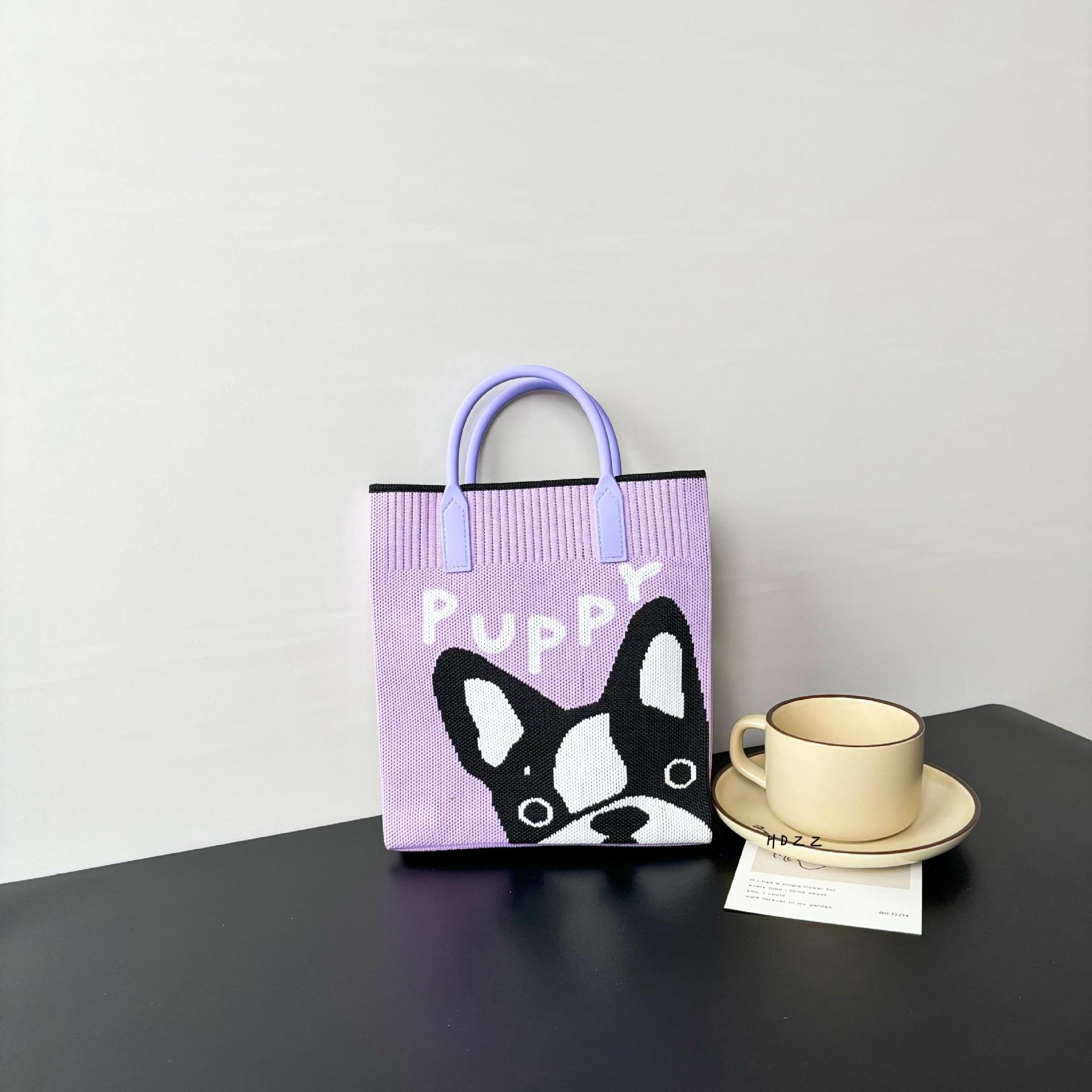 Picture of New Large Capacity Knitted Bag Advanced Sense Ins Mobile Phone Bag Niche Shoulder Crossbody Bag Cartoon Fashion Handbag