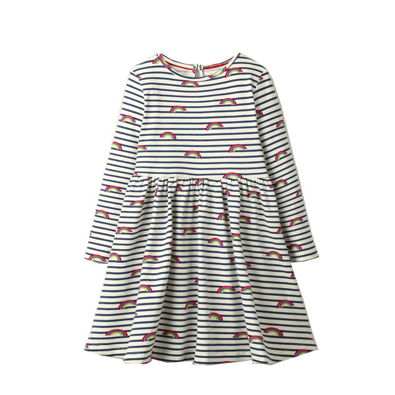Picture of Girls dress autumn new children's clothing Europe and the United States wholesale long sleeve student skirt children's skirt a generation of hair
