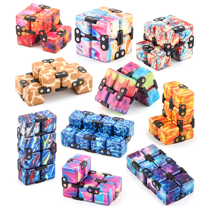 Picture of Source manufacturers infinite Rubik's Cube uv printing infinite folding decompression Rubik's Cube new strange fingertip toy second-order Rubik's Cube
