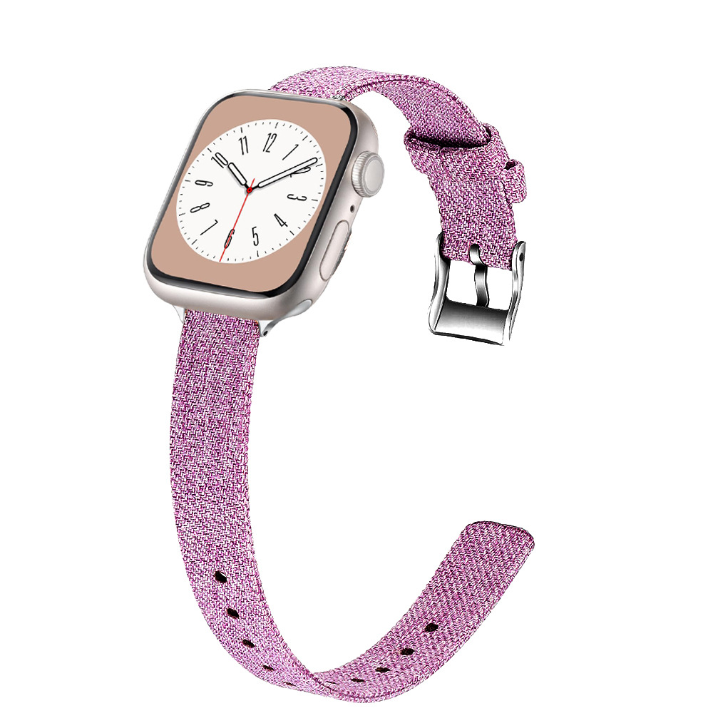 Picture of Suitable for Apple Watch S10 Canvas Nylon Small Waist Women's Watch Strap in Stock