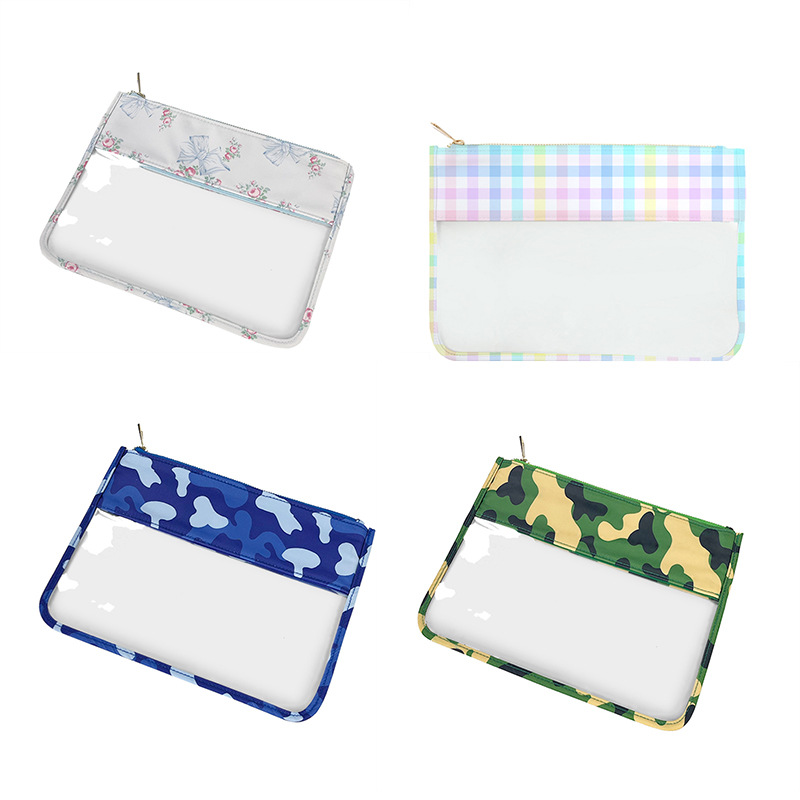 Picture of Simple PVC Transparent Shrunken Bag Waterproof Cosmetic Bag Beach Waterproof Mobile Phone Bag S/M Large Capacity Breathable Cosmetic Bag