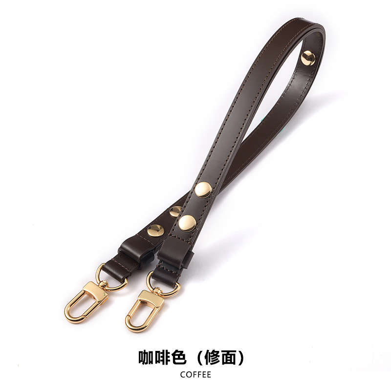 Picture of Mahuangshi MHS-C-38 3rd Gear Adjustable Rivet Shoulder Strap 26 Wash Bag Transformed Brown Women's Bag Shoulder Strap Underarm