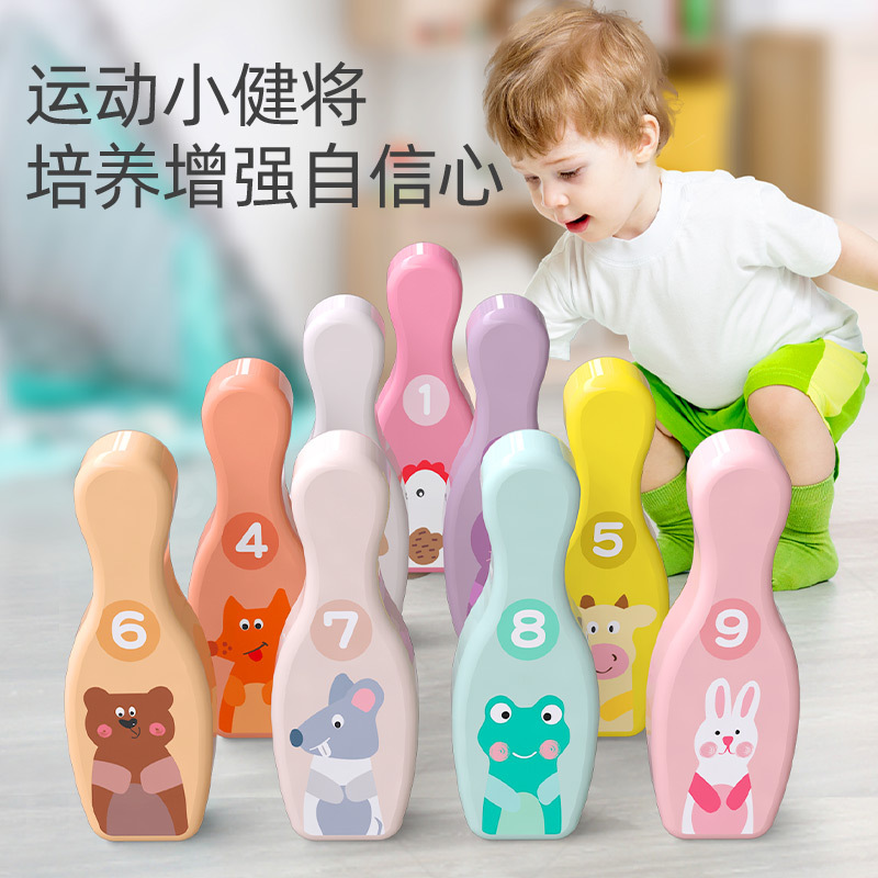 Picture of Children's bowling toys 136 years old suit kindergarten indoor baby ball outdoor parent-child interaction Sports