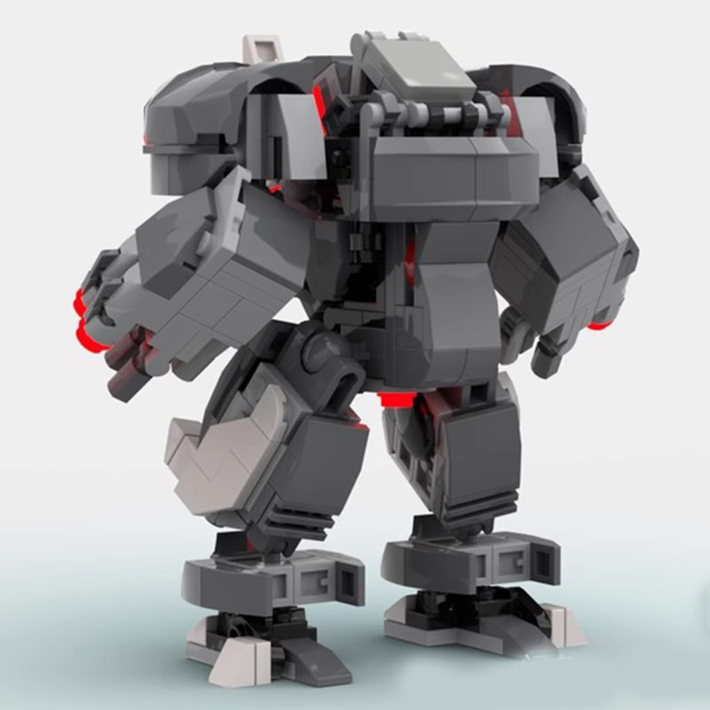 Picture of Domestic Building blocks compatible with Lego MOC Star Wars series rhinoceros Mech assembly robot intelligence suit Model Male