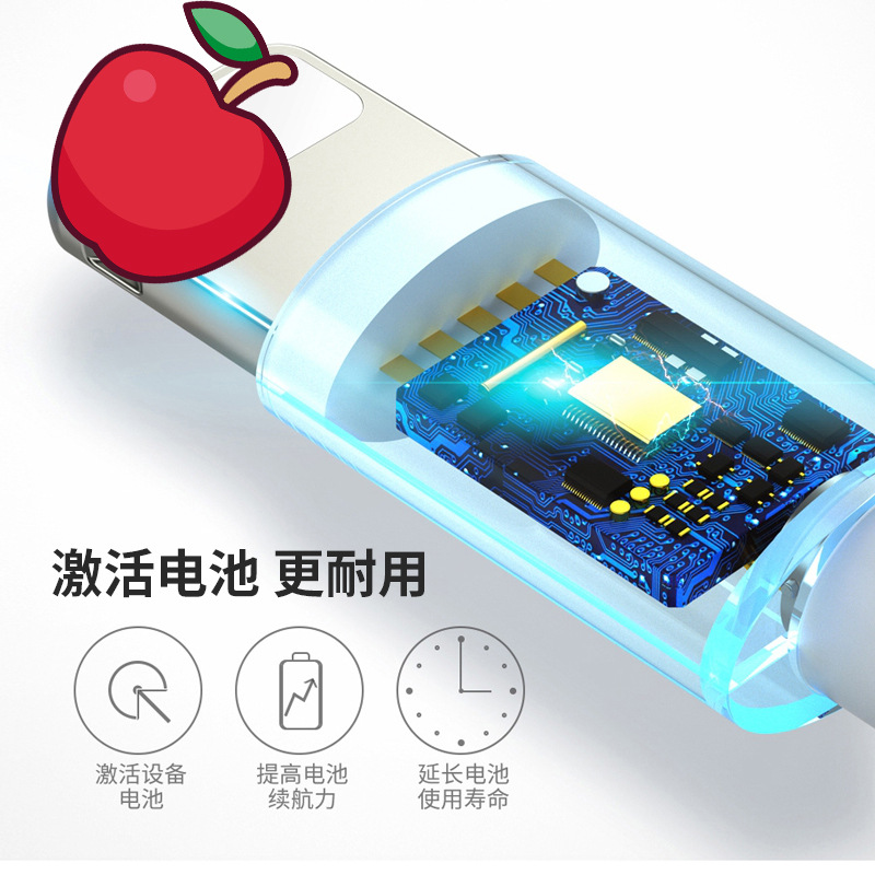 Picture of Strict selection of mobile phone data cable for iPhone Android usb charging line 2 meters type-c mobile phone fast charging line wholesale