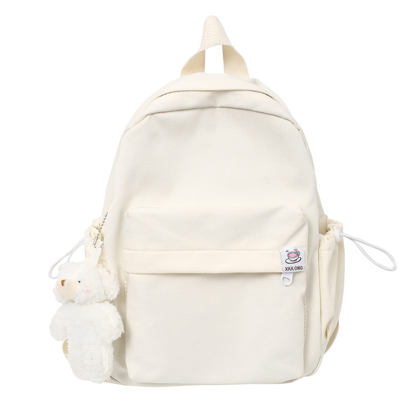 Picture of 2023 new candy color student schoolbag Japanese style fresh Girl backpack personality all-match simple solid color backpack