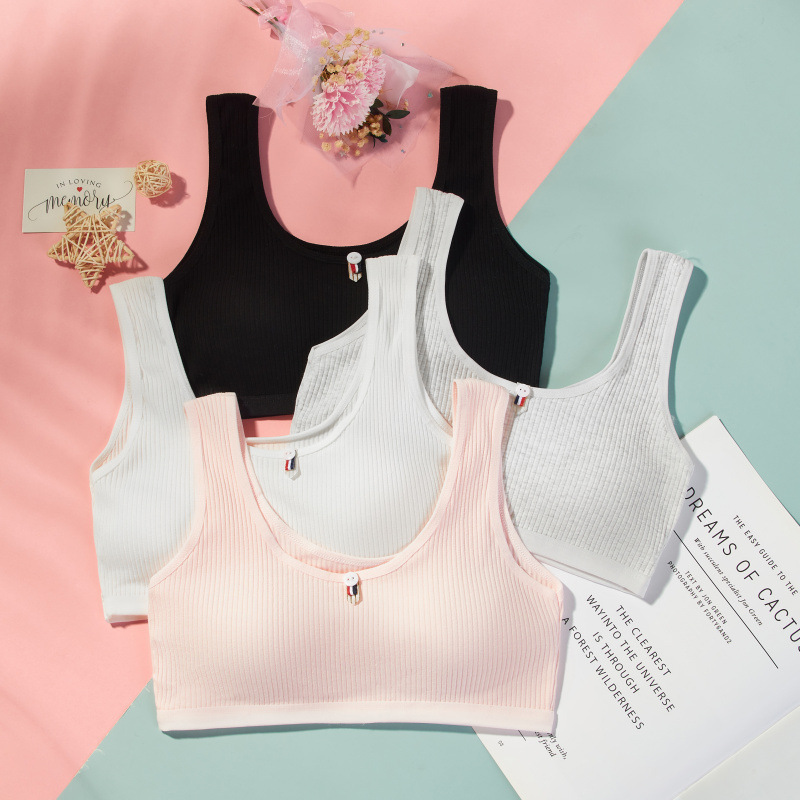 Picture of Girl's underwear development period student girl's high school student underwear pure cotton vest girl's junior high school student underwear