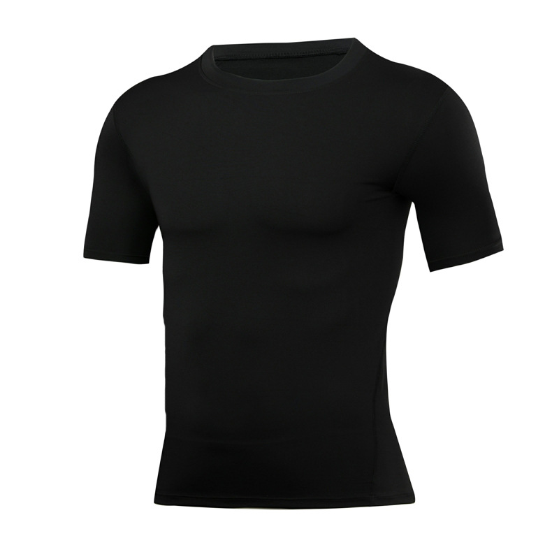 Picture of Outdoor tights men's sports top training suit quick-drying T-shirt breathable basketball fitness compression short-sleeved training suit
