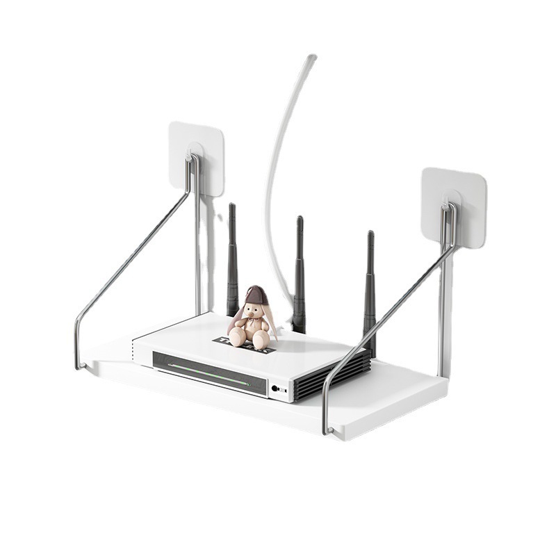 Picture of Cross-Border Wholesale Router Storage Rack for Tv Set-Top Boxes, Wall-Mounted Wifi Storage Rack Without Drilling