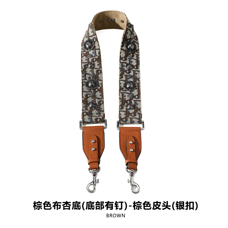 Picture of Mahuangshi MHS-F-66 Wide Bag with Canvas Shoulder Strap Shoulder Crossbody Cowhide Bag Accessories Bag Strap Comfortable D