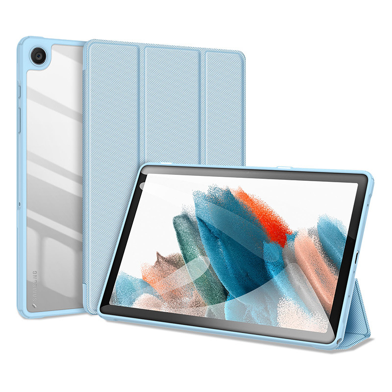 Picture of For Samsung TabA9Plus Flat Protective Case Wholesale Acrylic Transparent Trifold Flip Leather Case Lightweight