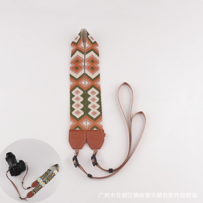 Picture of in stock Camera Shoulder Strap Decompression Camera Strap Hanging Neck Jacquard Camera Strap Various Types Universal Camera Strap