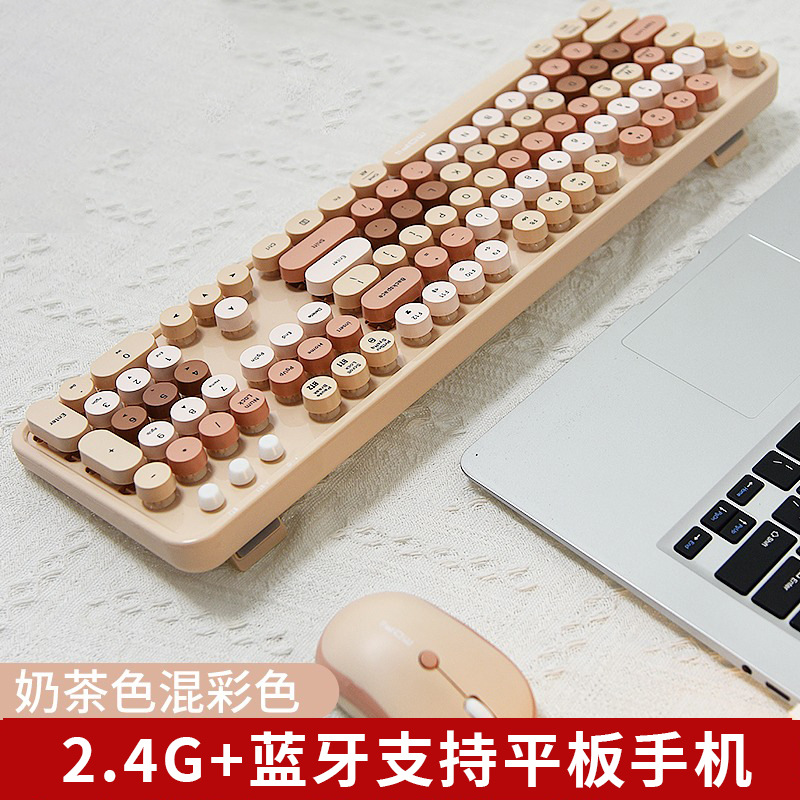 Picture of Ferris hand Sweet keyboard mouse suit Wireless Keyboard mouse mute laptop office 2. 4gusb interface