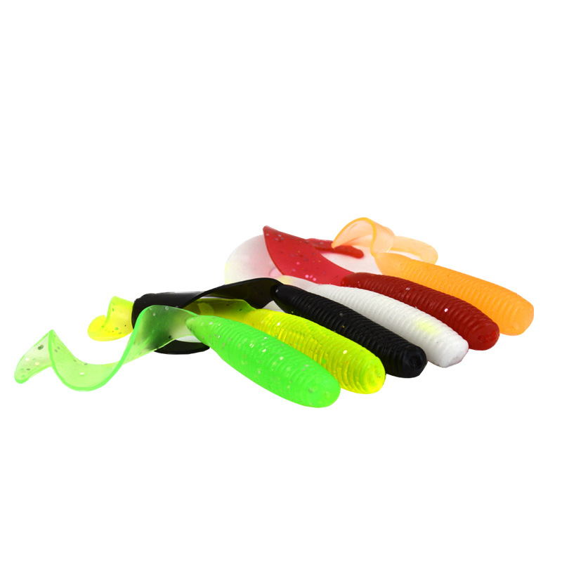 Picture of Wholesale Luya bait big tail worm Soft Bait 10cm 8G imitation bait single tail soft worm bait single tail tail tail worm
