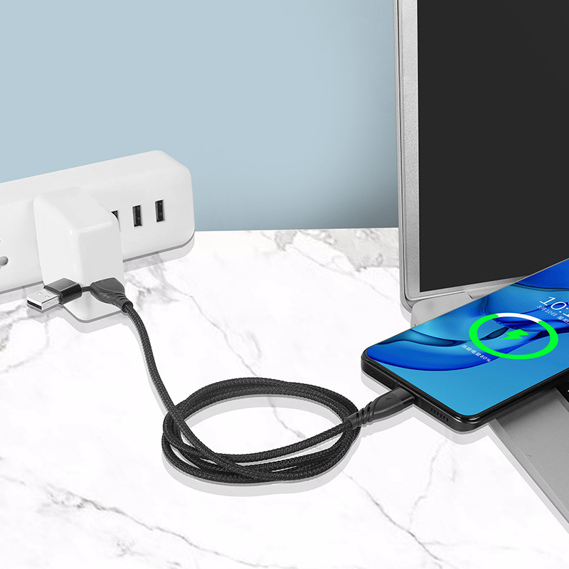 Picture of 65W data cable with packaging TYPE-C PD fast charging cable USB adapter cable for Apple iphone one to two