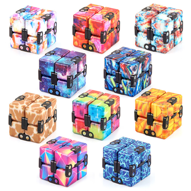 Picture of Source manufacturers infinite Rubik's Cube uv printing infinite folding decompression Rubik's Cube new strange fingertip toy second-order Rubik's Cube