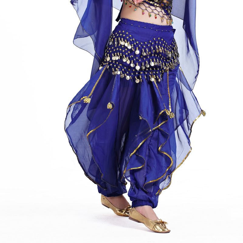Picture of Belly Dance Clothing Chiffon Lantern Pants Dance Performance Underwear Swivel Pants Halloween Decorative Pants Tribal Dance Pants