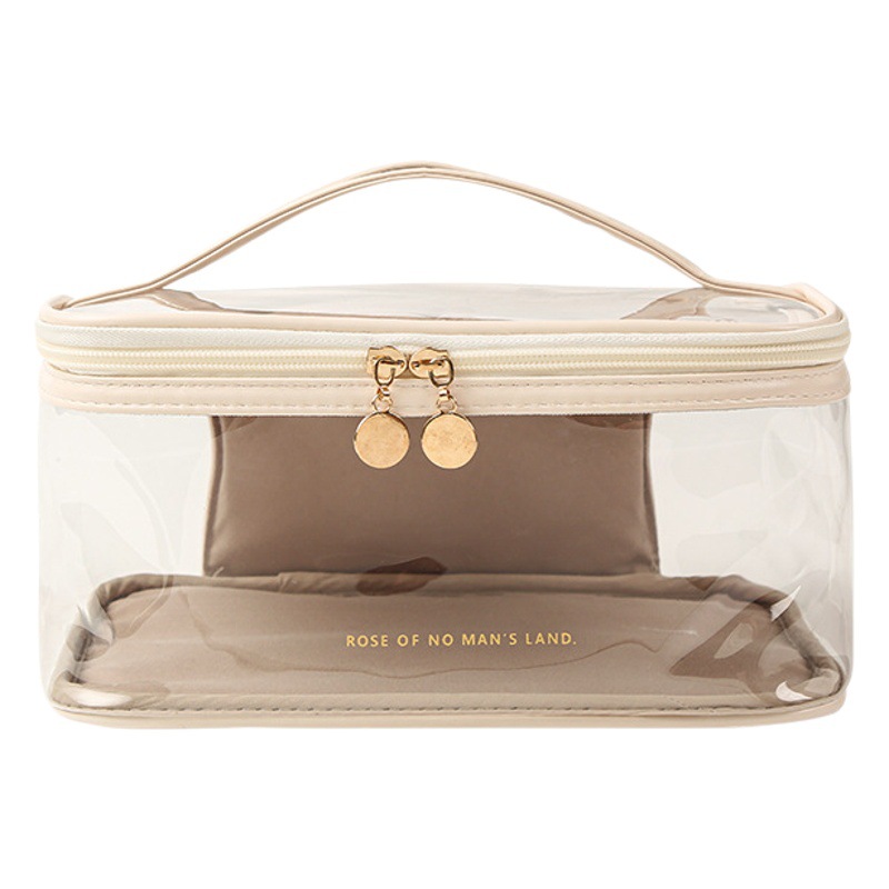 Transparent Cosmetic Bag, Large Capacity, High-Looking Portable Storage Bag, Multi-Functional Waterproof Toiletry Bag, Cross-Border Cosmetic Bag