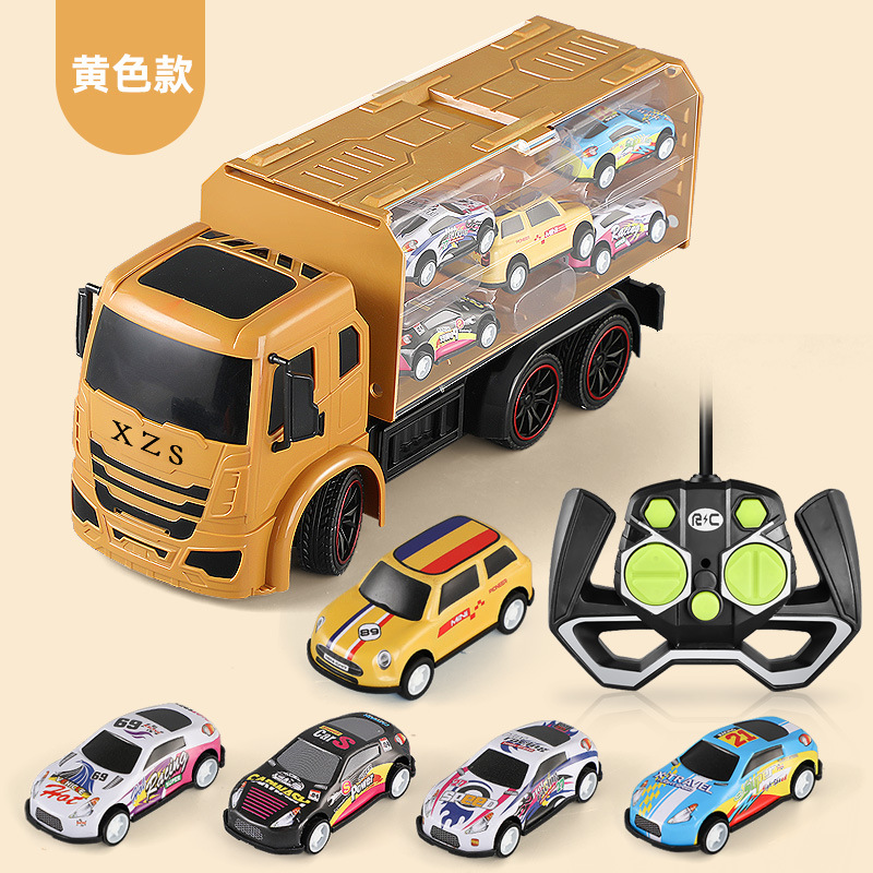 Picture of Electric 7-way remote control dump truck toy remote control children's excavator electric toy car engineering vehicle stall toy