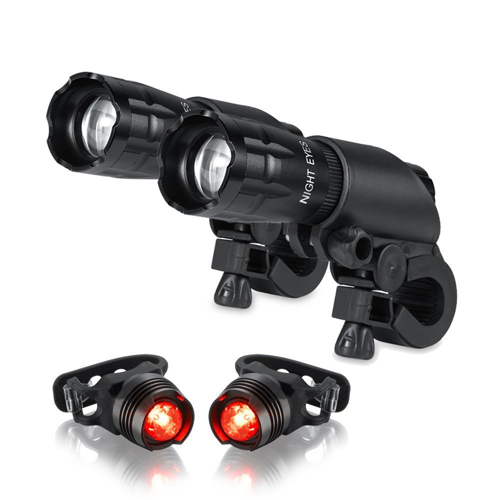 Picture of Factory wholesale 5W mountain bike headlight riding flashlight set charging zoom strong light