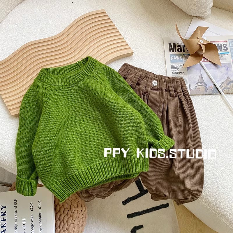 Picture of Boys' Knitwears, Short-Sleeved Spring & Fall, Kidsren's Autumn Clothes, Fashionable Kidsren's Winter Knitwears, Baby Tops, Korean Style