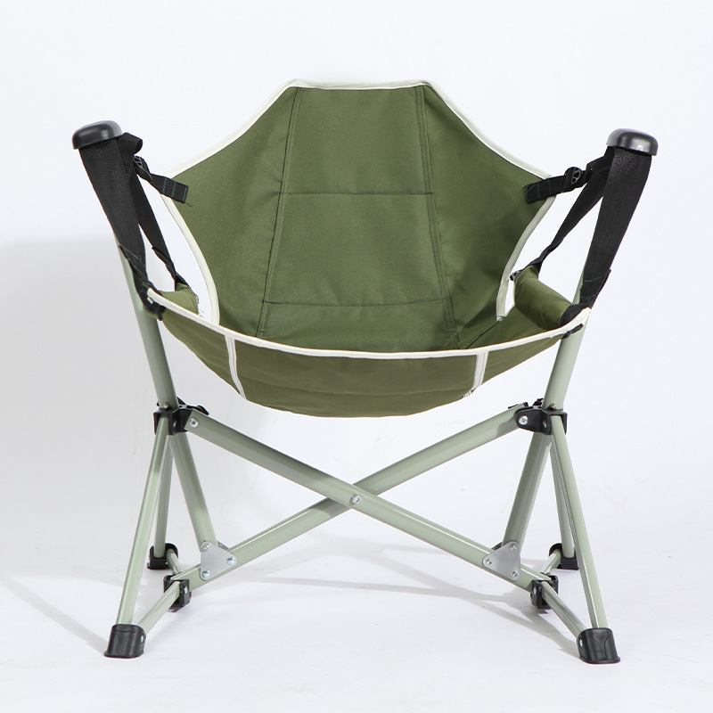 Picture of Outdoor Swing Rocking Chair Folding Rocking Chair Portable Camping Indoor Chair Fishing Folding Chair for Adults and Children Reclining