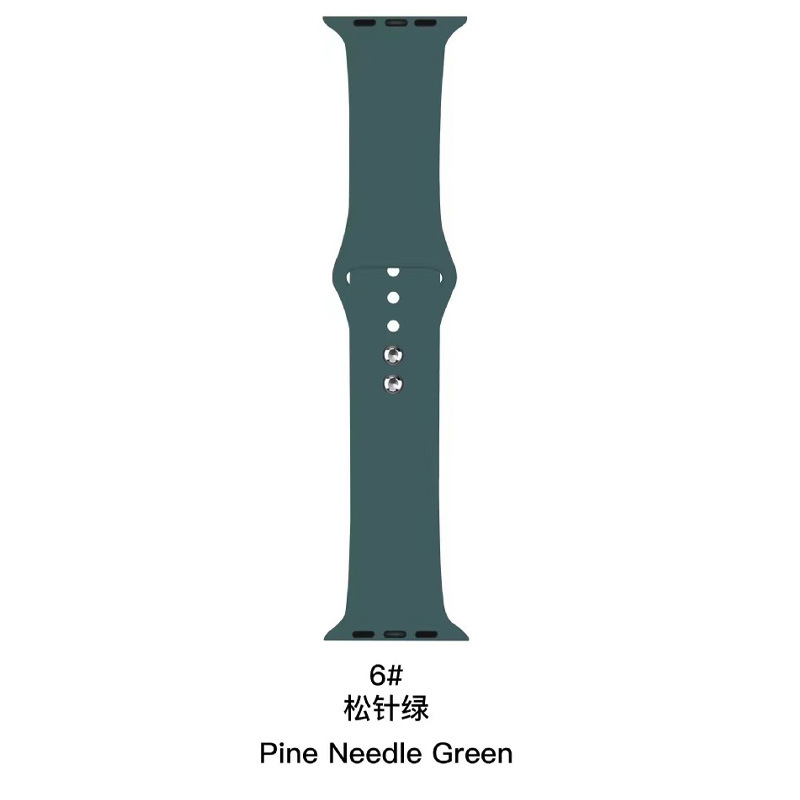 Picture of Suitable for Apple Watch Strap Apple Watch Silicone Strap Double Stud Kickback Strap Silicone Watch Strap