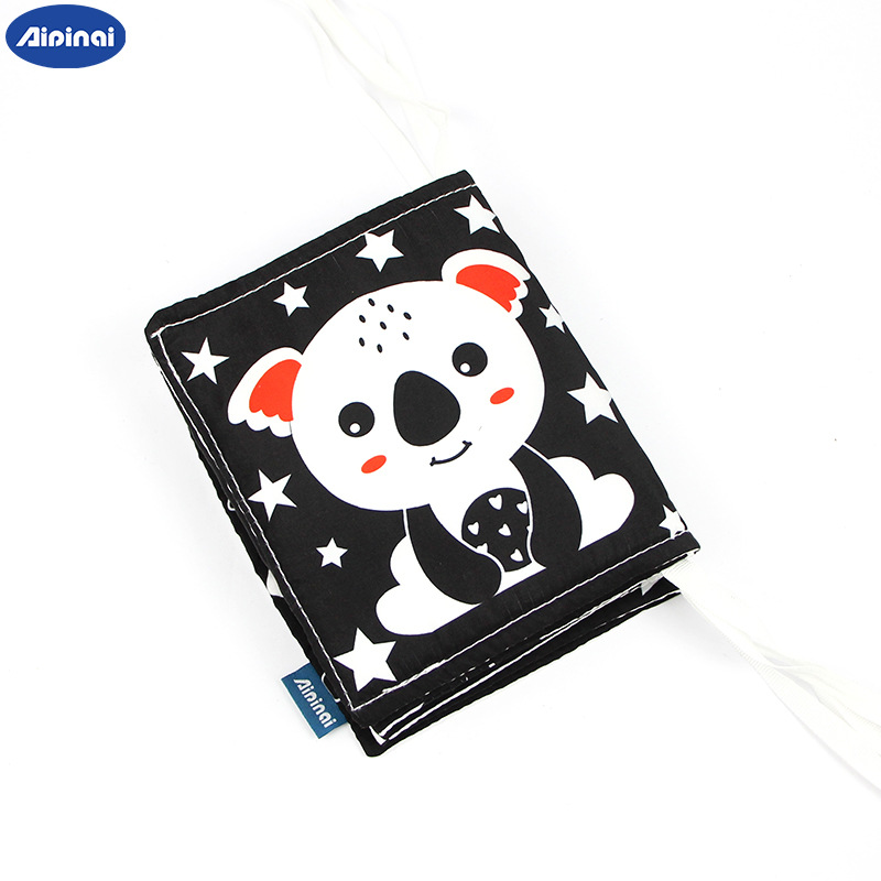 Picture of Cross-border new black and white bed cloth book baby tear two-sided bed enclosure baby pen early teaching toys