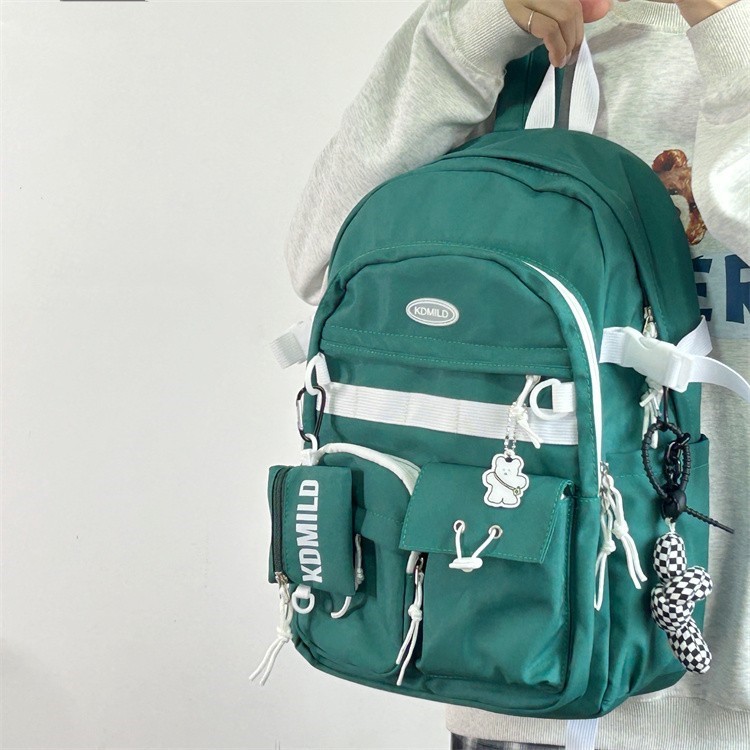 Picture of Korean-style Retro Tooling College Student Schoolbag Senior high school Junior High School Student Simple All-match Backpack Large Capacity Backpack for Men and Women