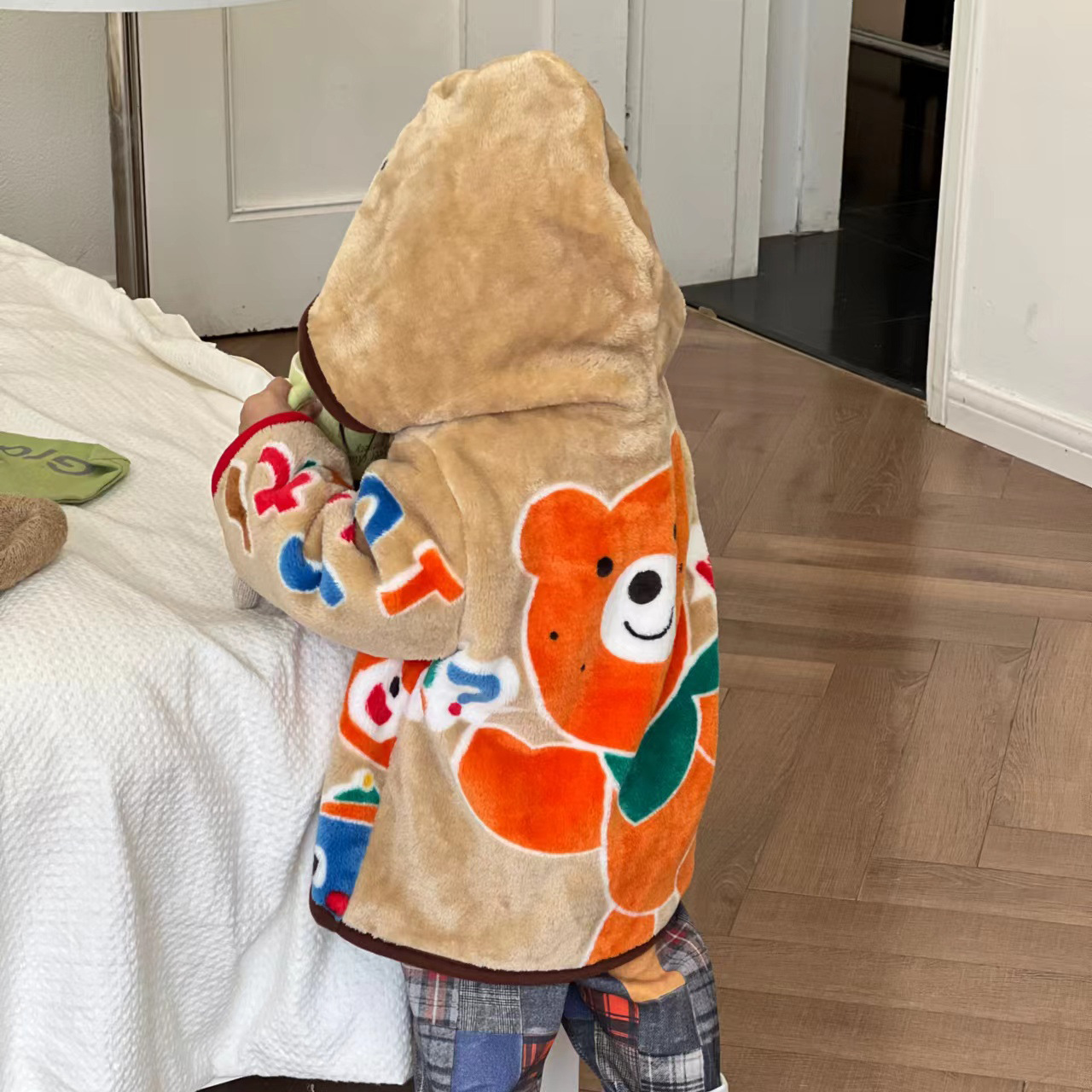 Picture of Spot Miki pockmarked bear fur coat