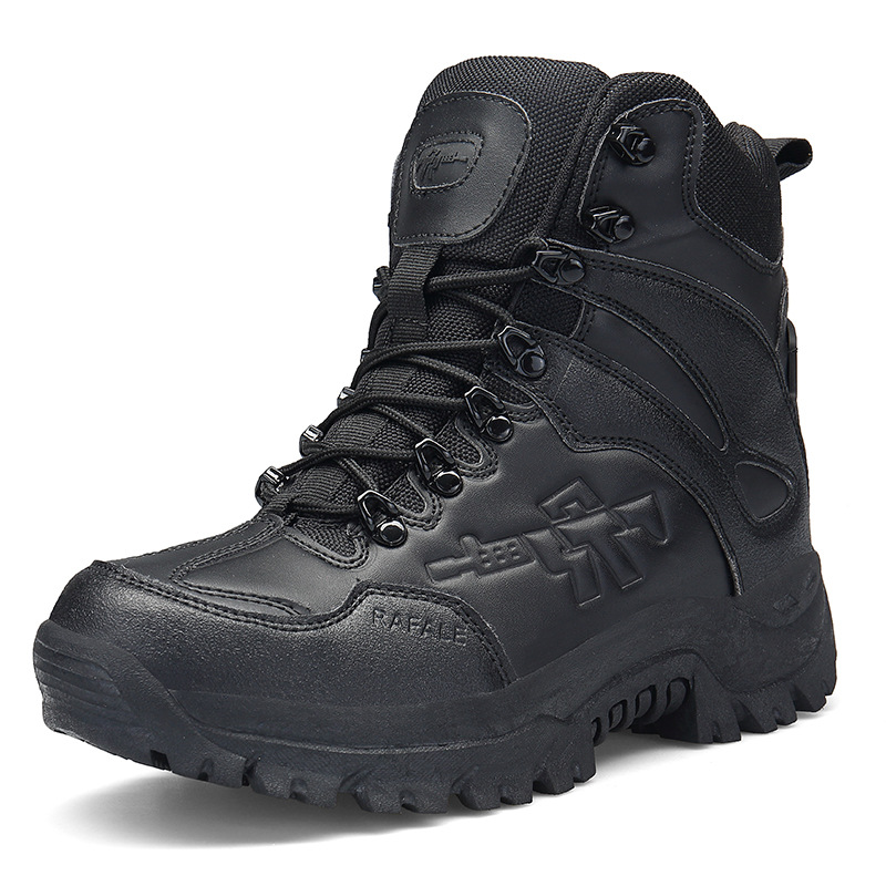 Picture of Wholesale Autumn Foreign Trade Large Size High-Top Outdoor Combat Boots Delta Hiking Shoes Camping Desert Boots Military Tactics