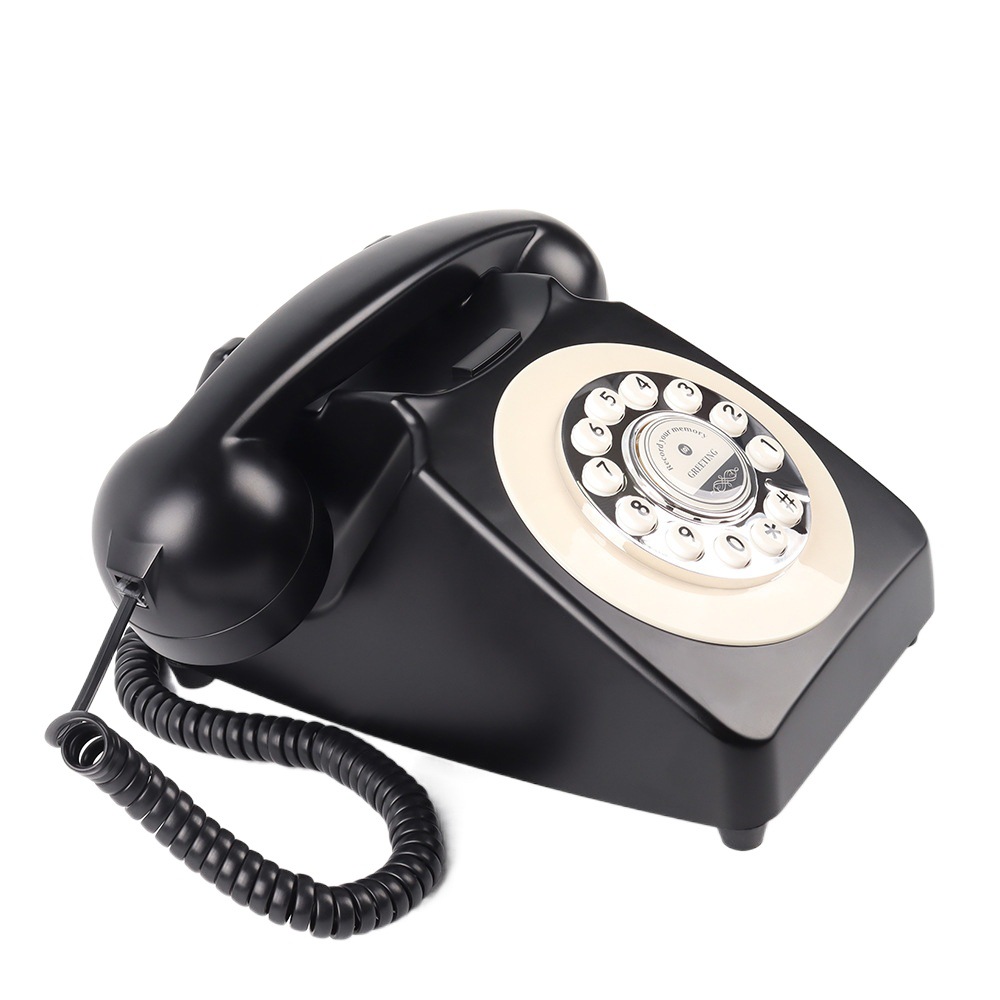 Cross-Border New Button Extra Long Recording Telephone Home New Shooting Photography Retro Memory Card Telephone Wholesale