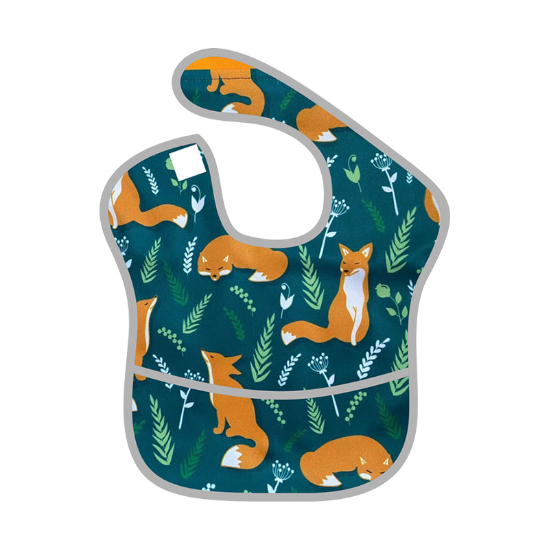 Picture of Summer Baby Waterproof Saliva Napkin Bib Kidsren's Eating Bag Feeding Supplement Bag 1-4 Years Old Anti-Vomiting