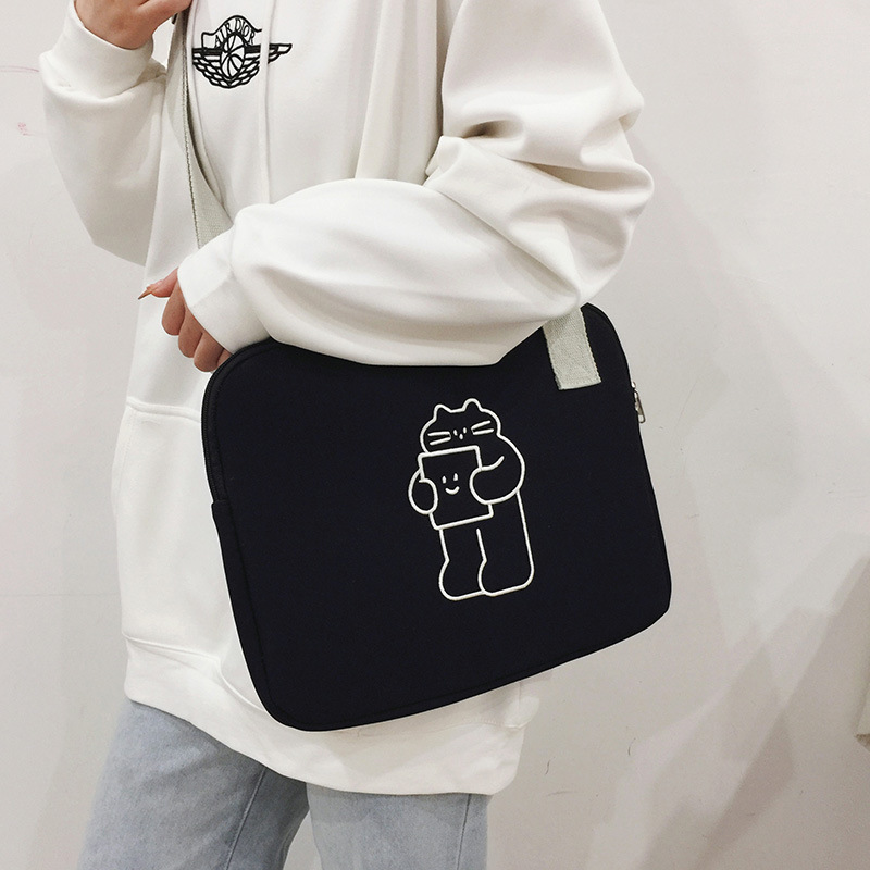 Picture of Inner Protective Sleeve Ins Fashion Fresh iPad Tablet Bag 13inch Student Computer Bag Crossbody Inner Sleeve Bag