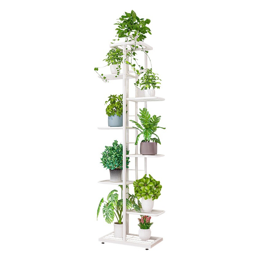 Simple iron floor Nordic indoor outdoor home living room flower pot multi-layer green radish succulent storage balcony flower stand
