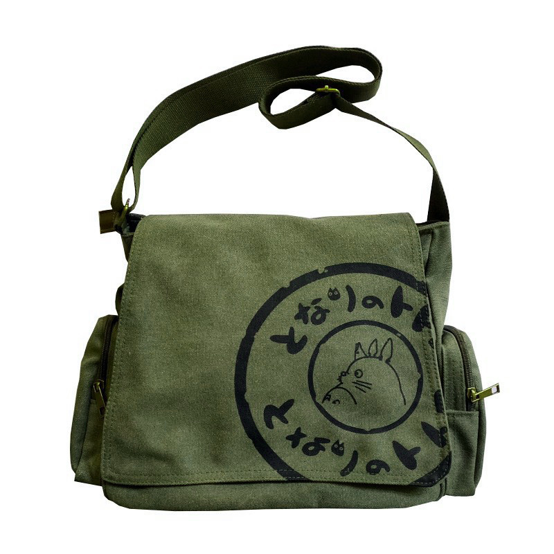 Picture of Large-Capacity Trendyy Casual Men's Computer Backpack Totoro Oblique Shoulder Japanese Style Shoulder Bag College and Middle School Student Bag
