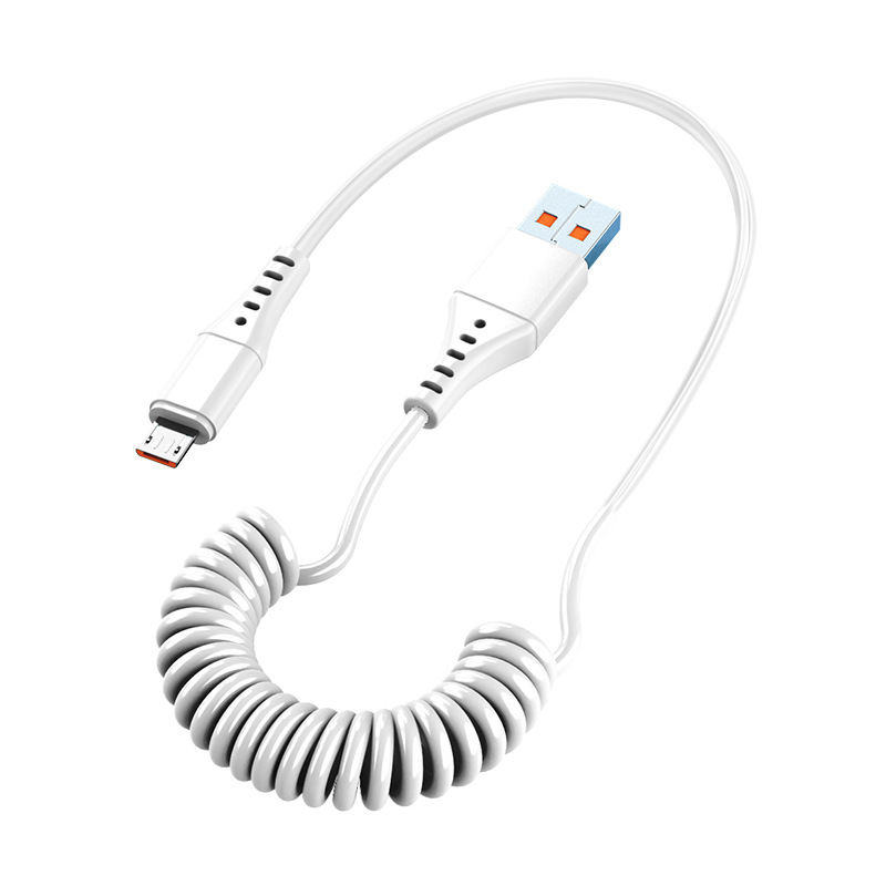 Picture of 6A Super Fast Charge 120W Applicable to Huawei Apple OP Xiaomi Car Data Cable Telescopic Flash Charge Android Type-c