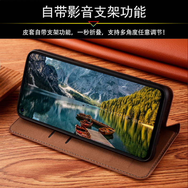 Picture of For Samsung A25 5G Phone Case Samsung A15 Genuine Leather Samsung A05 Flip Cover A05S Drop-resistant Protective Case Python