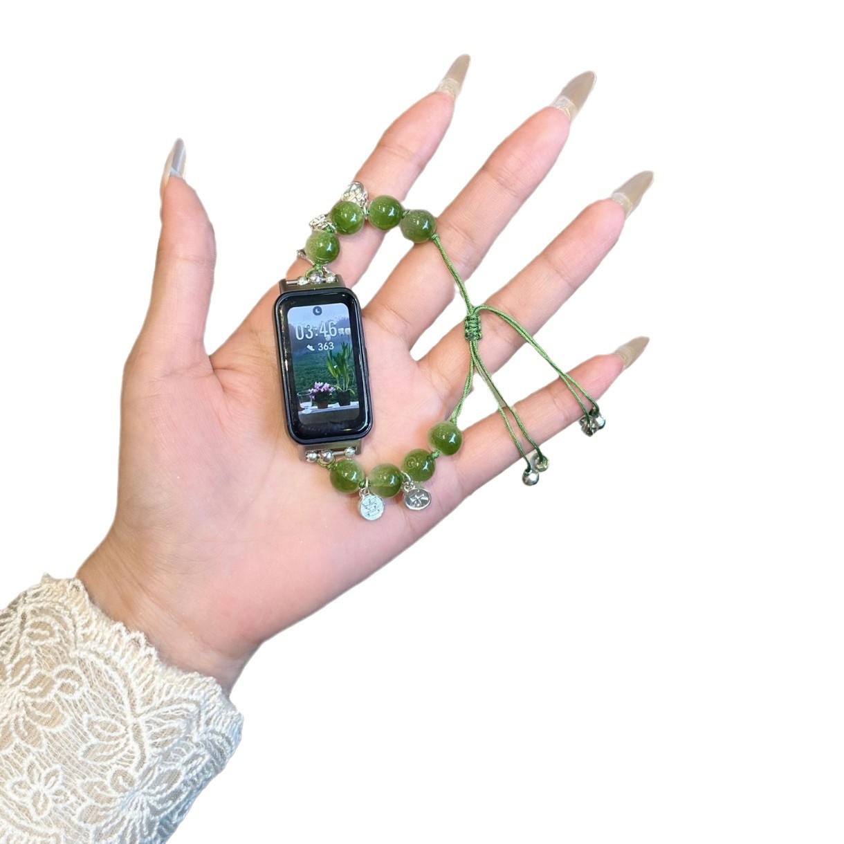 Picture of Ping An Joy Beaded Guofeng Strap for Huawei Bracelet 98NFC Wristband WatchFit32 Strap for Women