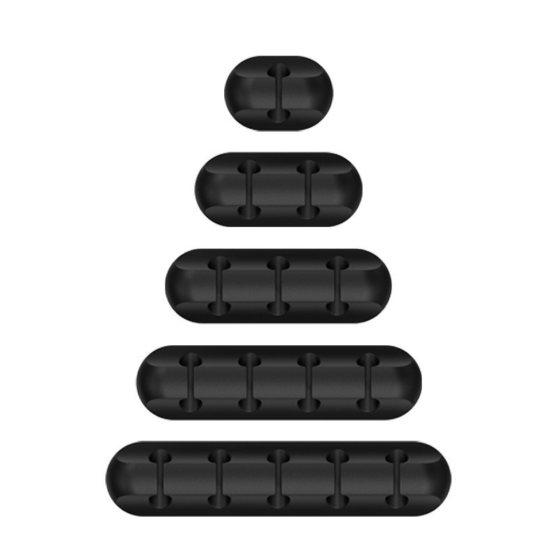 Picture of New desktop charging data cable holder multi-port creative storage wire silicone cable organizer hub