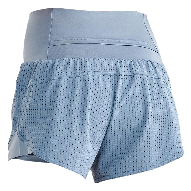 Summer Fake Two-piece Sports Shorts Women's Loose Quick-drying Running Fitness Pants Anti-light High Waist Yoga Pants Cross-Border