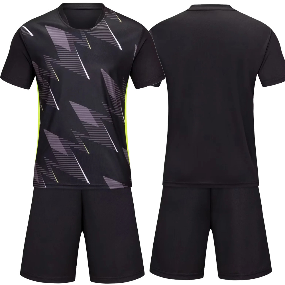Picture of Primary and secondary school students team match football uniform children's adult light board Short Sleeve Jersey youth training club sports uniform