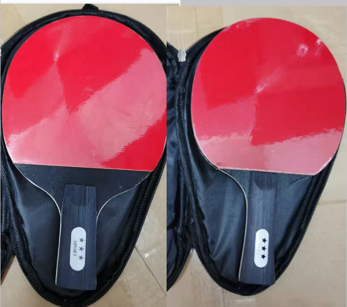 Picture of [Factory] 3-star table tennis racket set training table tennis board horizontal racket straight racket table tennis board support generation hair