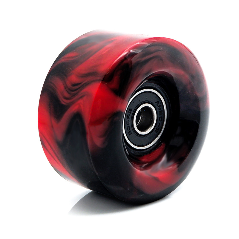 Picture of Double Row Roller Skates 5832 Mixed Color Wheel Two-Color Pu Non-Luminous Wheel Four-Wheel Roller Skates 82A High Elastic Wheel