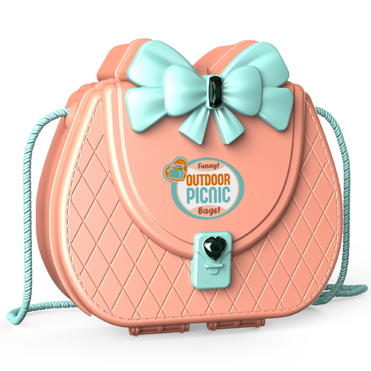 Picture of Cross-Border Girls' One-Shoulder Fashionable Small Bag Play House Toy Girl's Simulation Makeup Medicine Box Set Children's Day Gift
