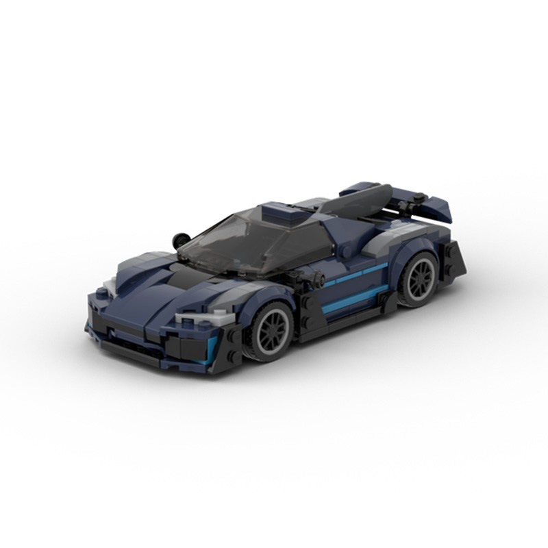 Picture of MOC building blocks are suitable for assembling and riding Mercedes-Benz AMG ONE Super Racing boy speed series 8-cell car model