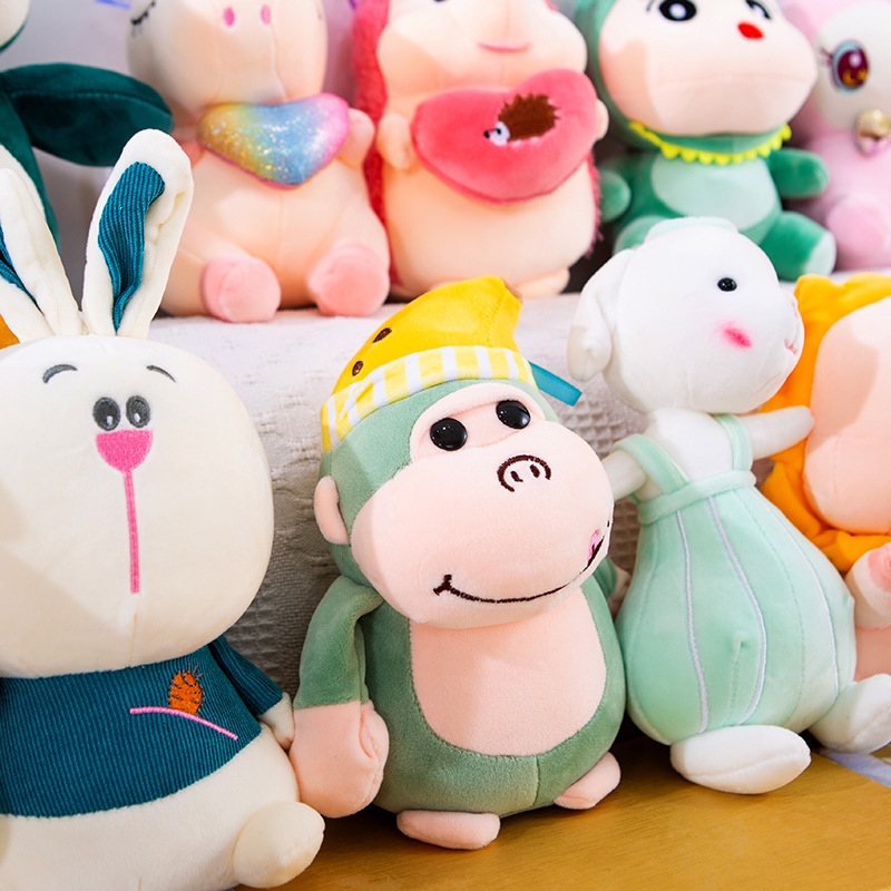 Picture of Factory wholesale eight inch grab doll 25cm down cotton plush toy doll machine doll wedding throw puppet