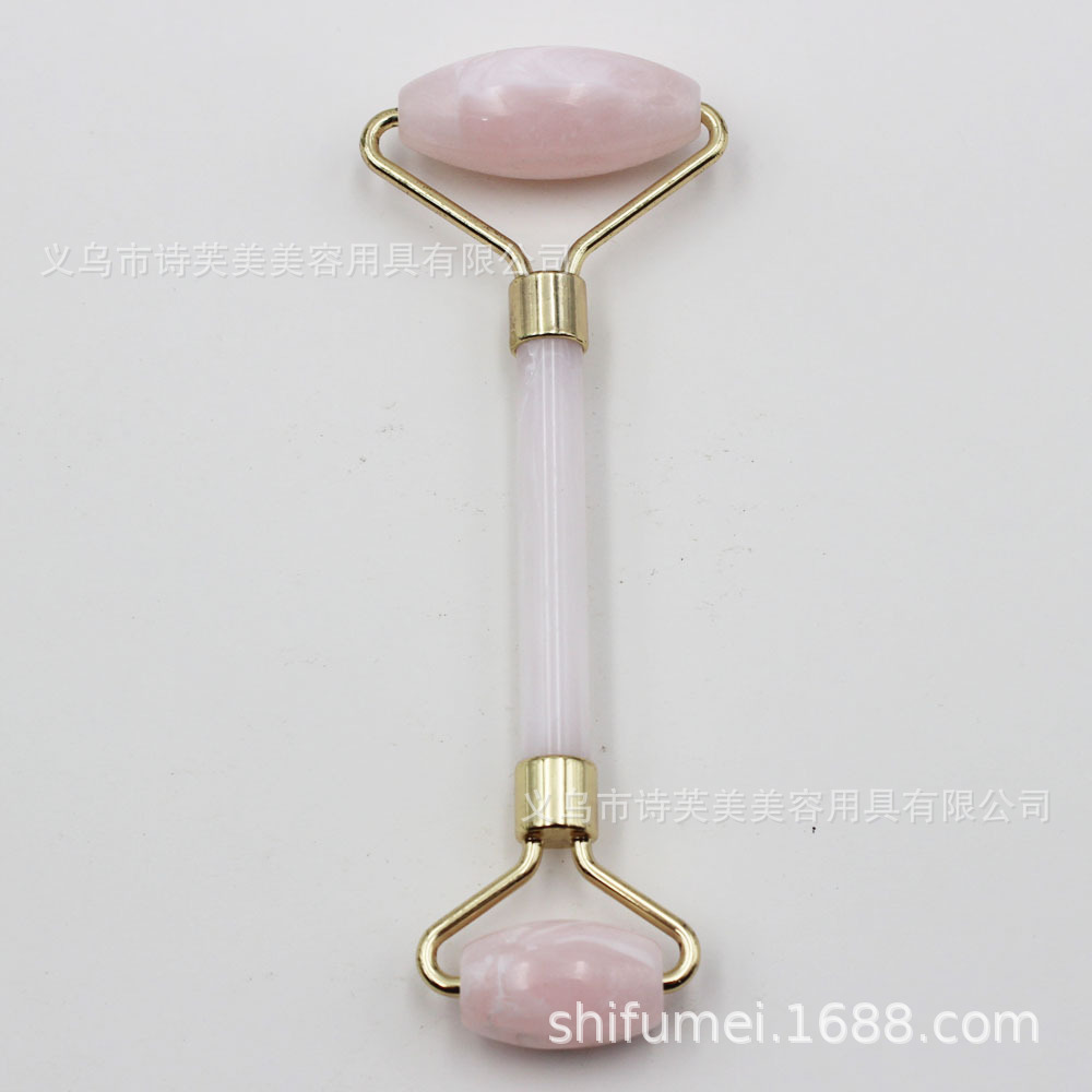 Picture of Custom wholesale jade roller face massage roll Xiuyu jade massage instrument powder crystal jade roller set